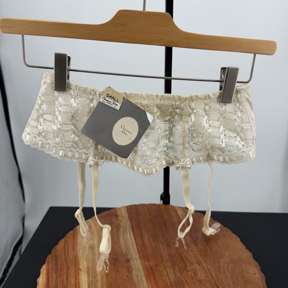 Dior Other - NWT Christian Dior small ivory lace‎ garter belt sz S style 4619 100% Nylon